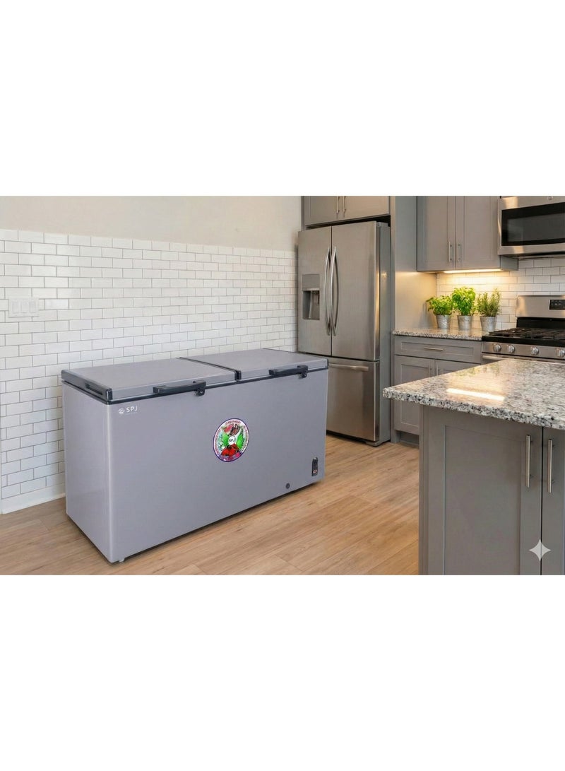 SPJ Double Door Chest Freezer 595 L – Grey, POSH-SLW595C - Image 2